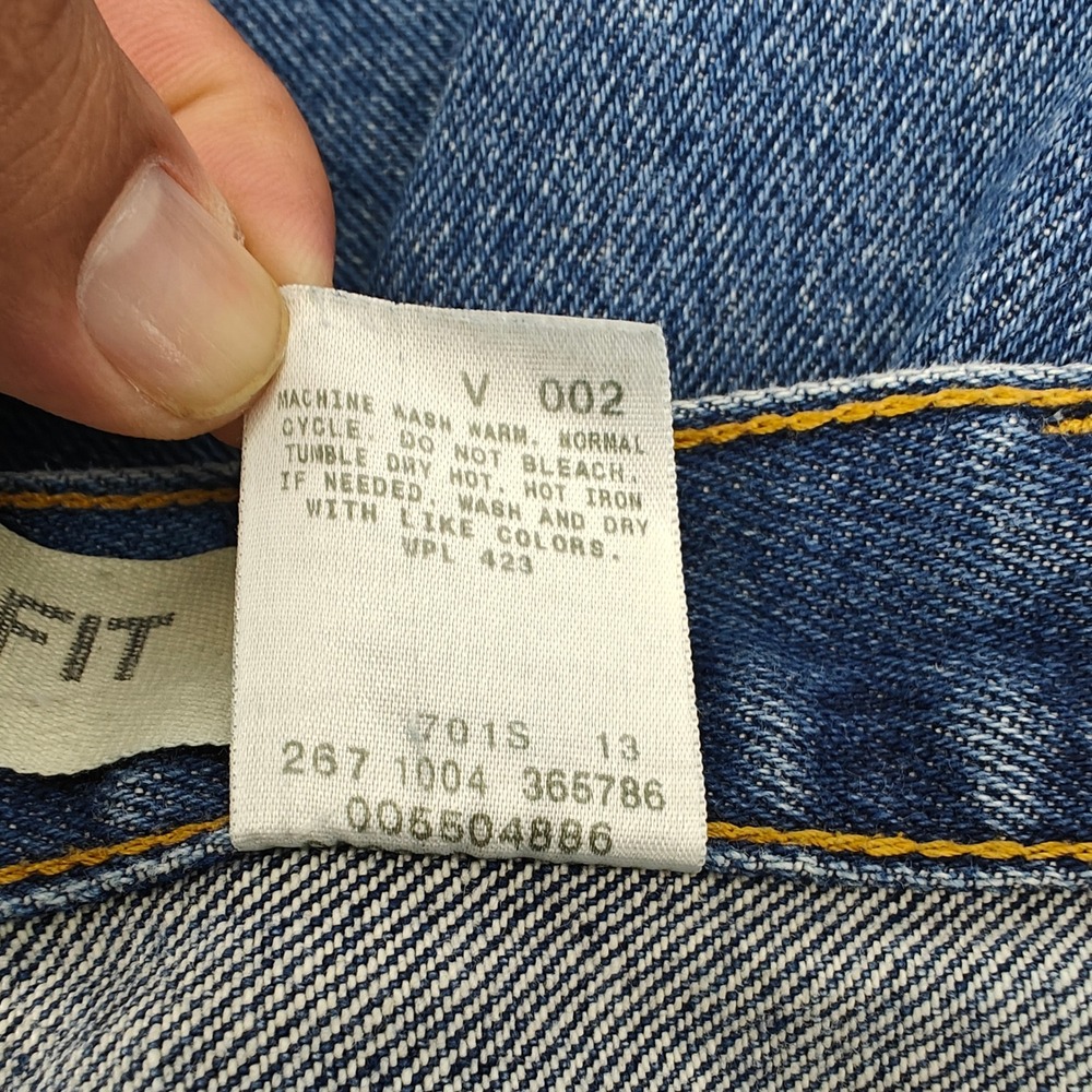 Levi 550 Jeans Mens 38x34 "36x32.5 Actual" Blue Relaxed Fit Tapered Leg Denim - Picture 6 of 11